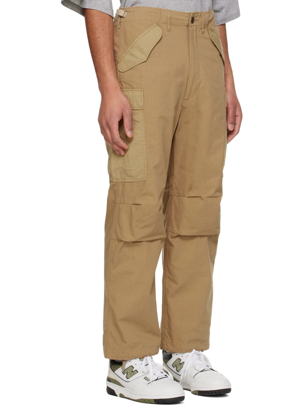 Tan Pocket Cargo Pants - 2