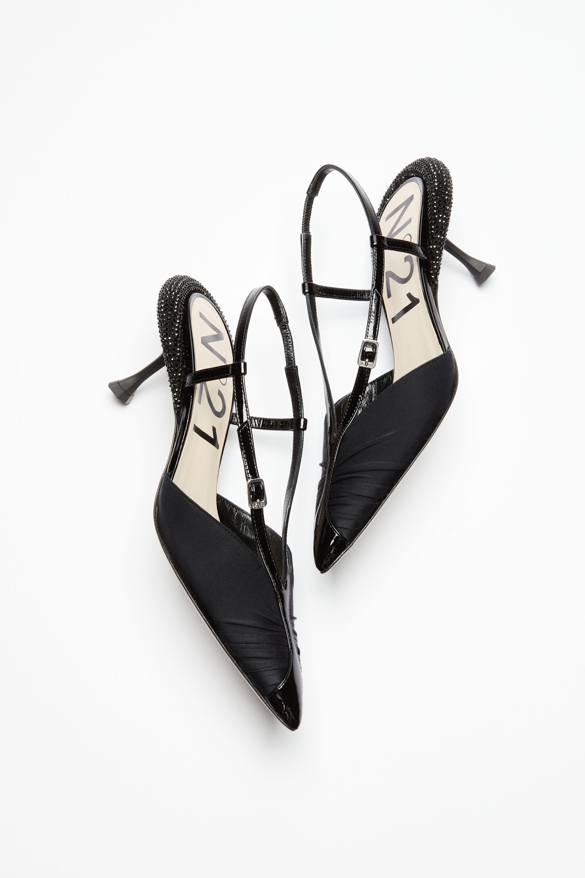 CRYSTAL-EMBELLISHED SLINGBACK PUMPS - 4