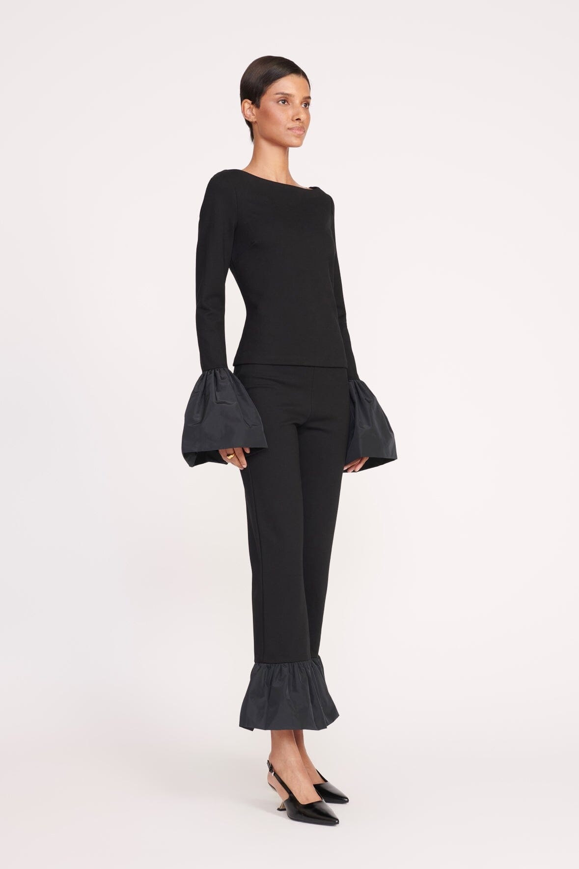 STAUD PAIGE TOP BLACK - 4