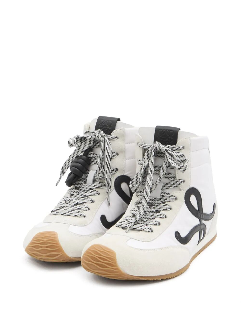 Loewe Women Ballet Runner 2.0 Nylon And Leather High-Top Sneakers - 3