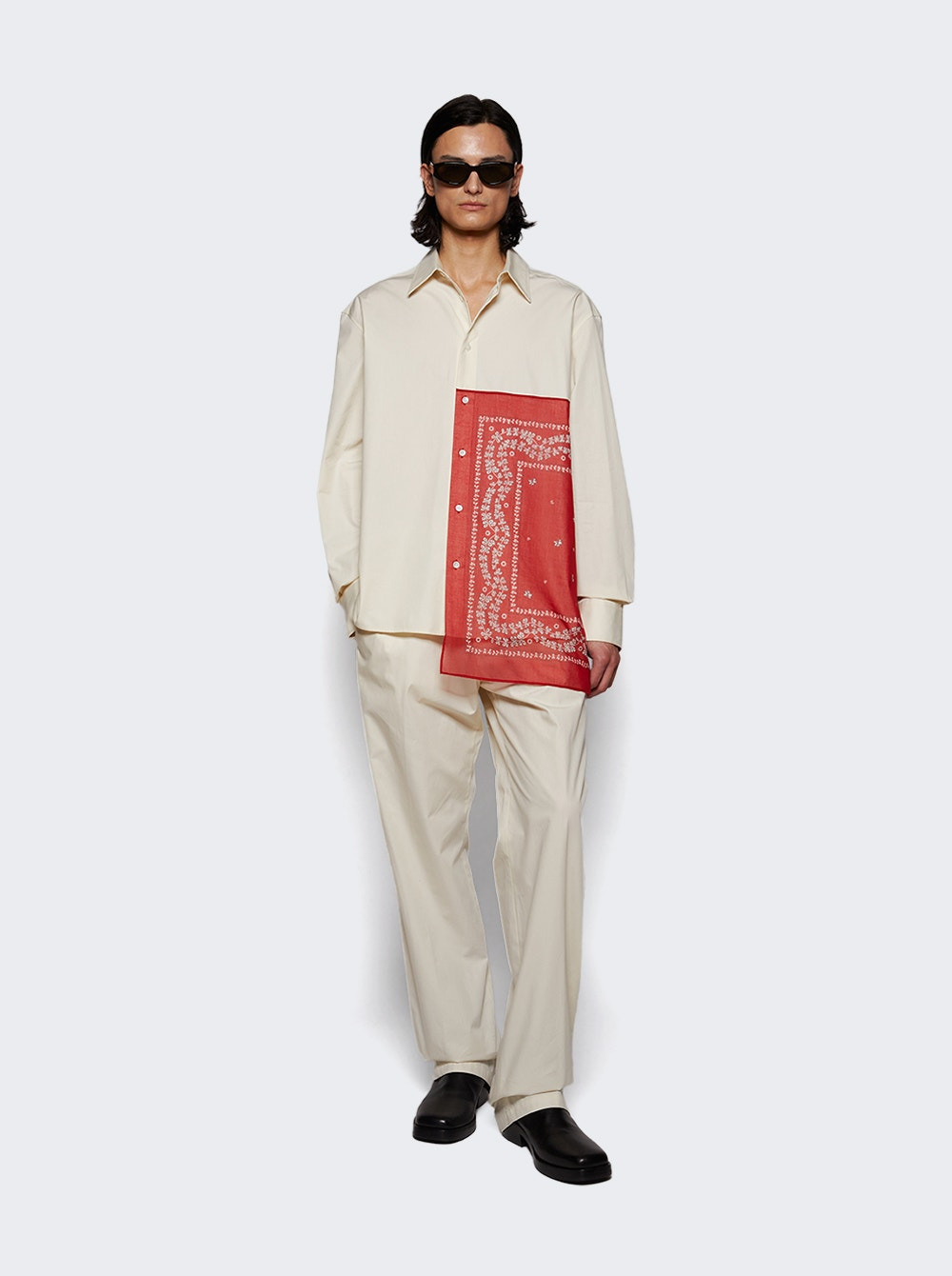 Rateau Bandana Boxy Shirt Off White - 5