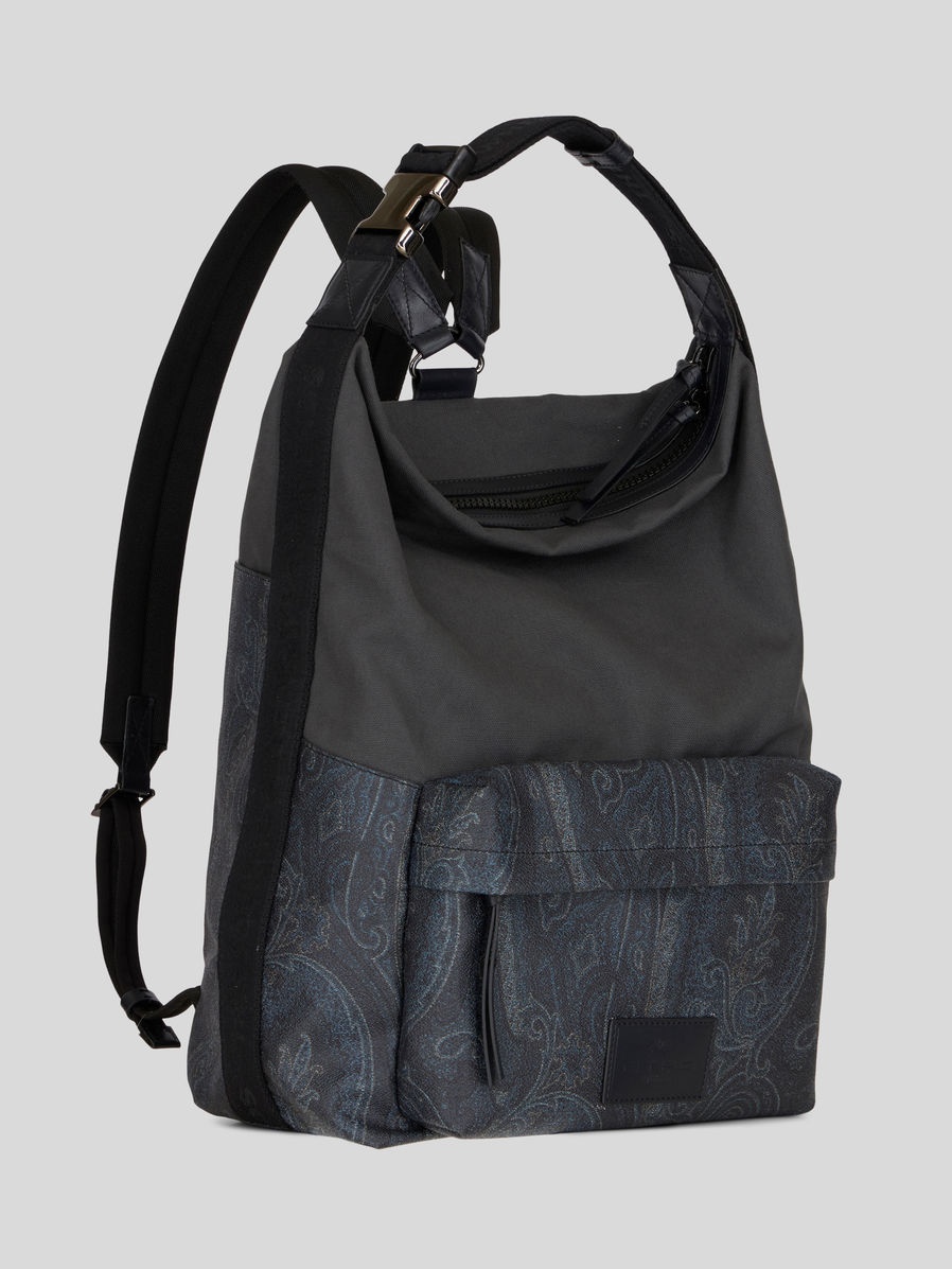 COLOUR BLOCK PAISLEY BACKPACK - 6