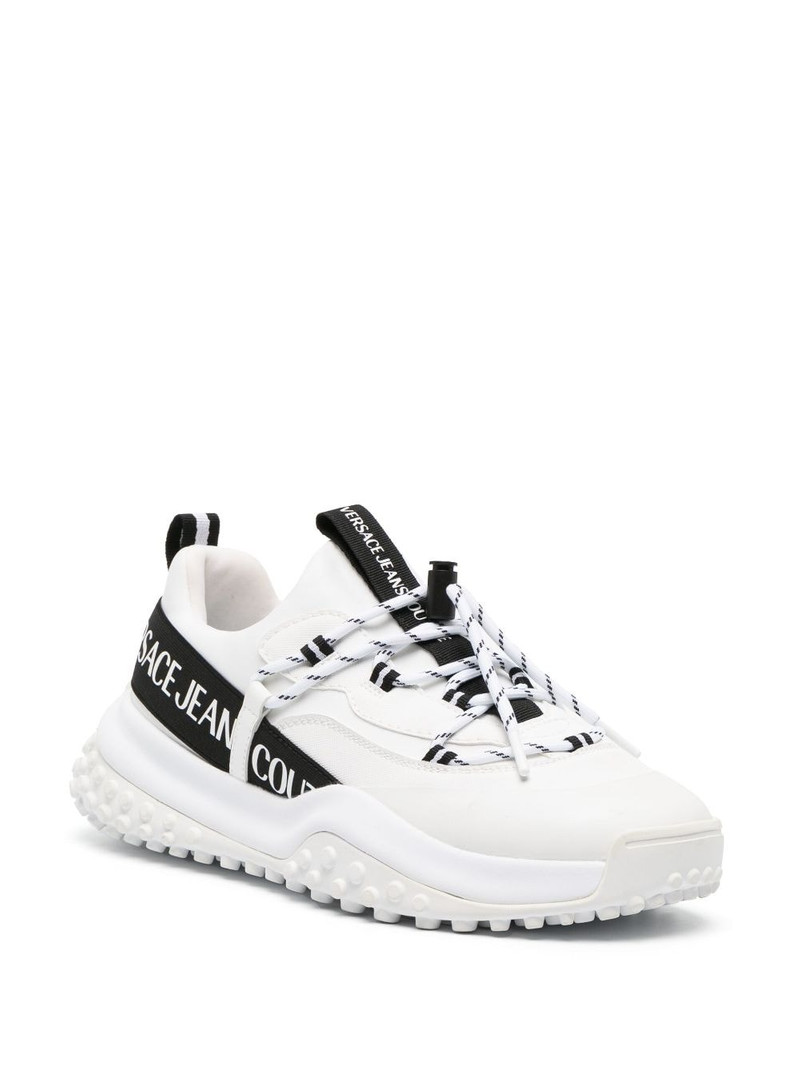 VERSACE JEANS COUTURE logo-print lace-up sneakers outlook