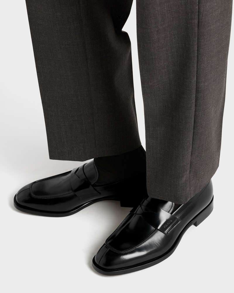 Prada Brushed leather loafers outlook