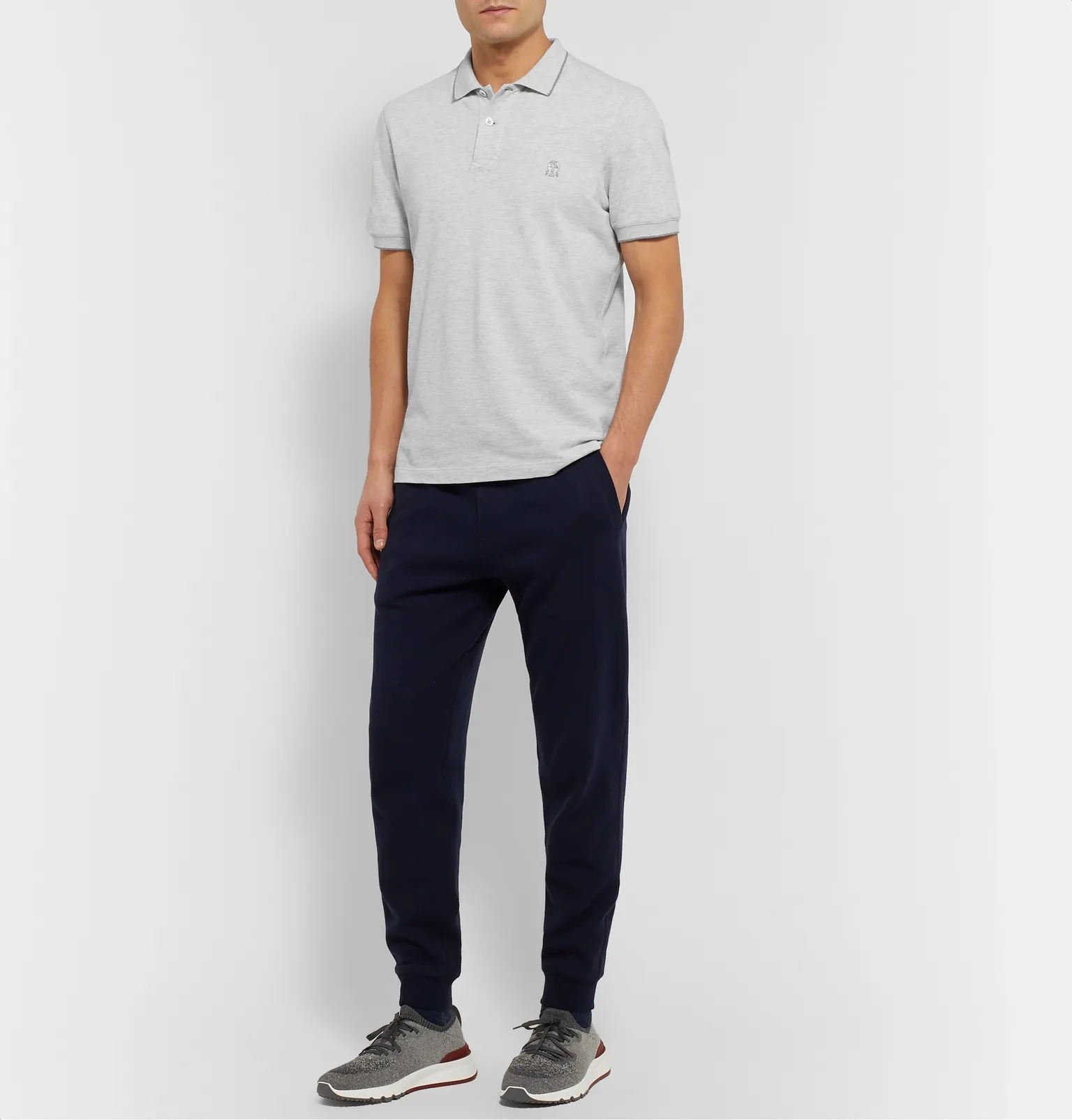 Contrast-Tipped Cotton-Piqué Polo Shirt - 2