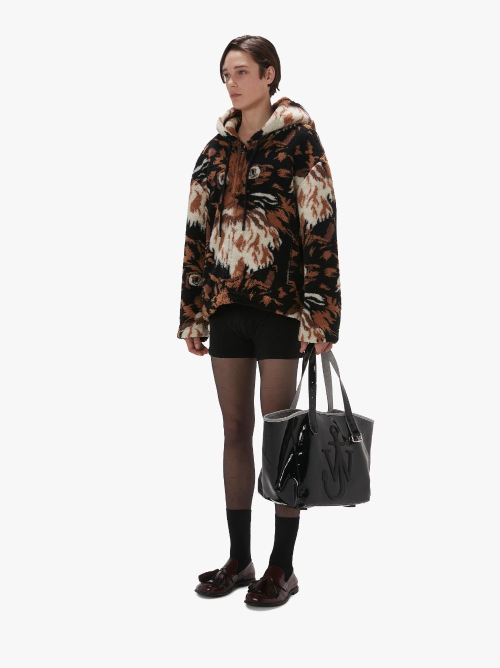 FLEECE HOODED JACKET - 4
