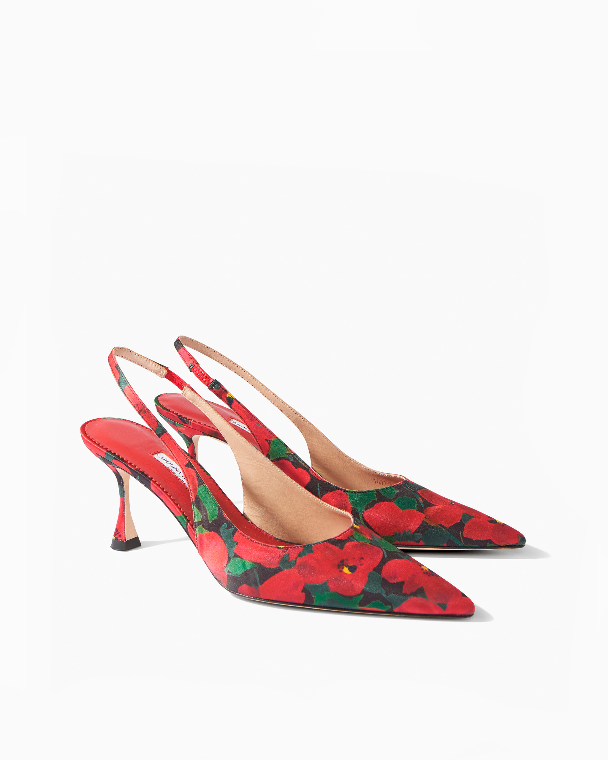 Kitten Heel in Printed Fabric - 2