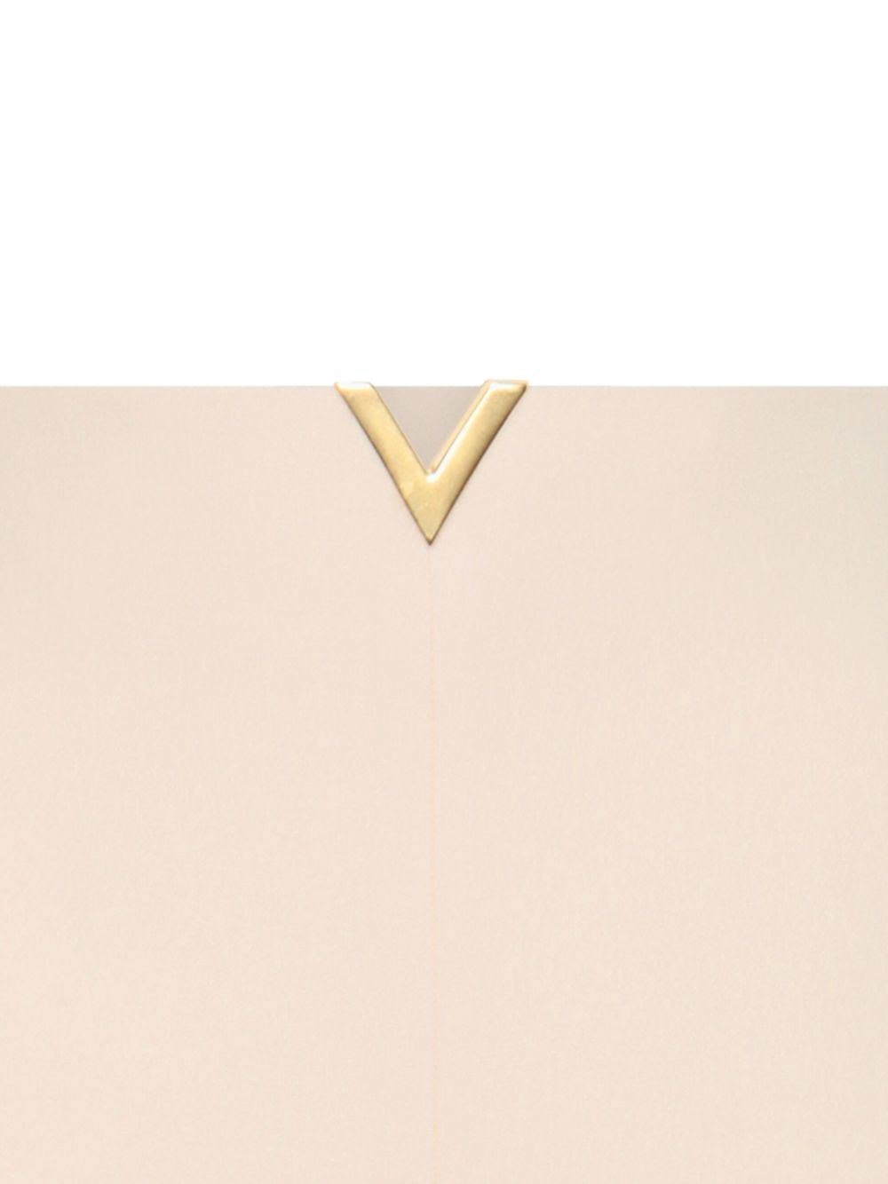 V-plaque crepe couture shorts - 3