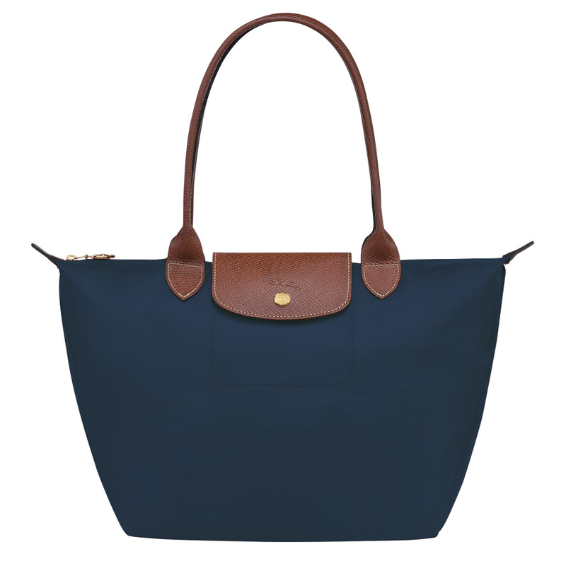 Le Pliage Original M Tote bag Navy - Recycled canvas - 1