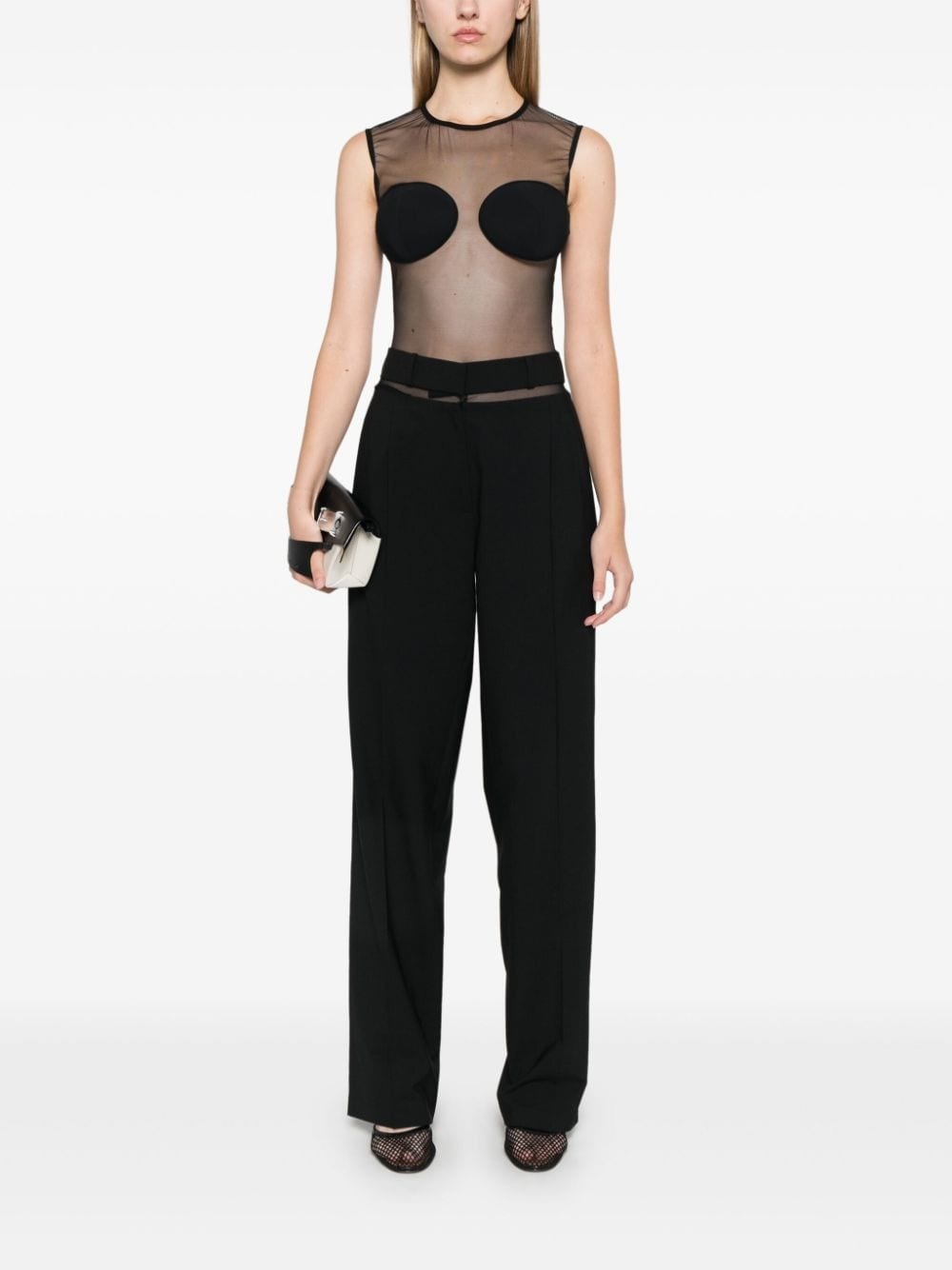 wide-leg tailored trousers - 2