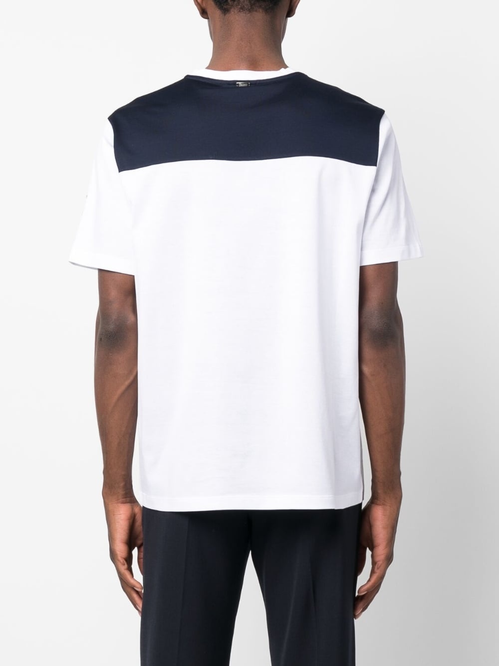 colour-block cotton T-shirt - 4