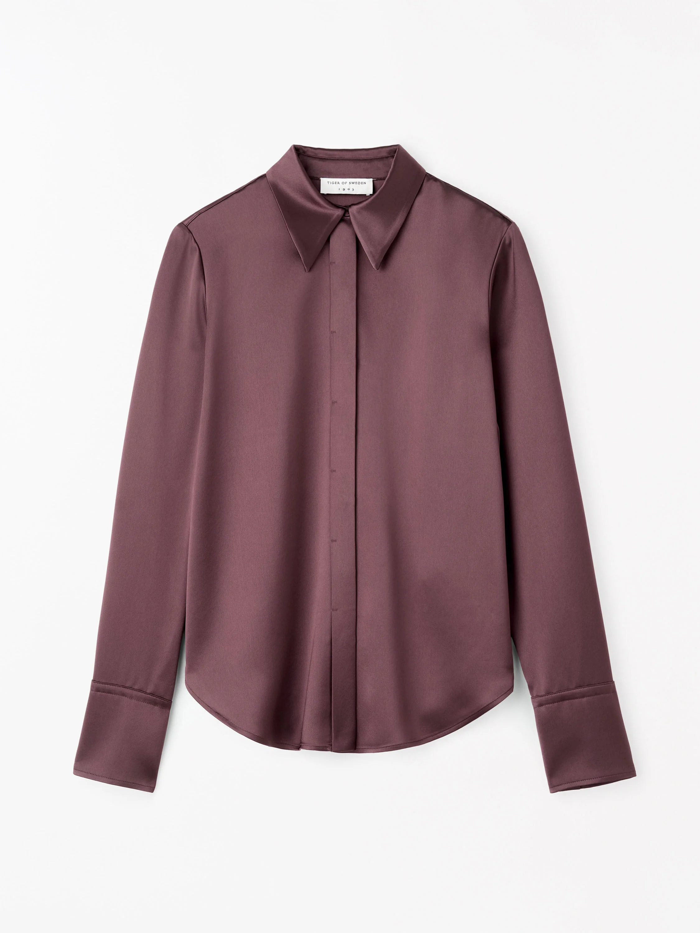 Daphne Regular-Fit Satin Shirt - 1