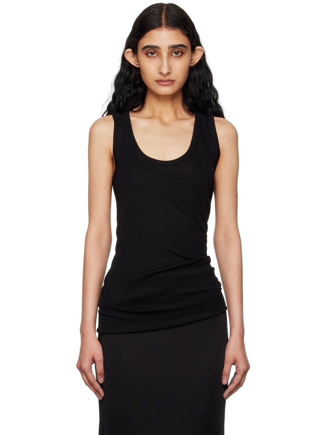 Black Convertible Tank Top - 1