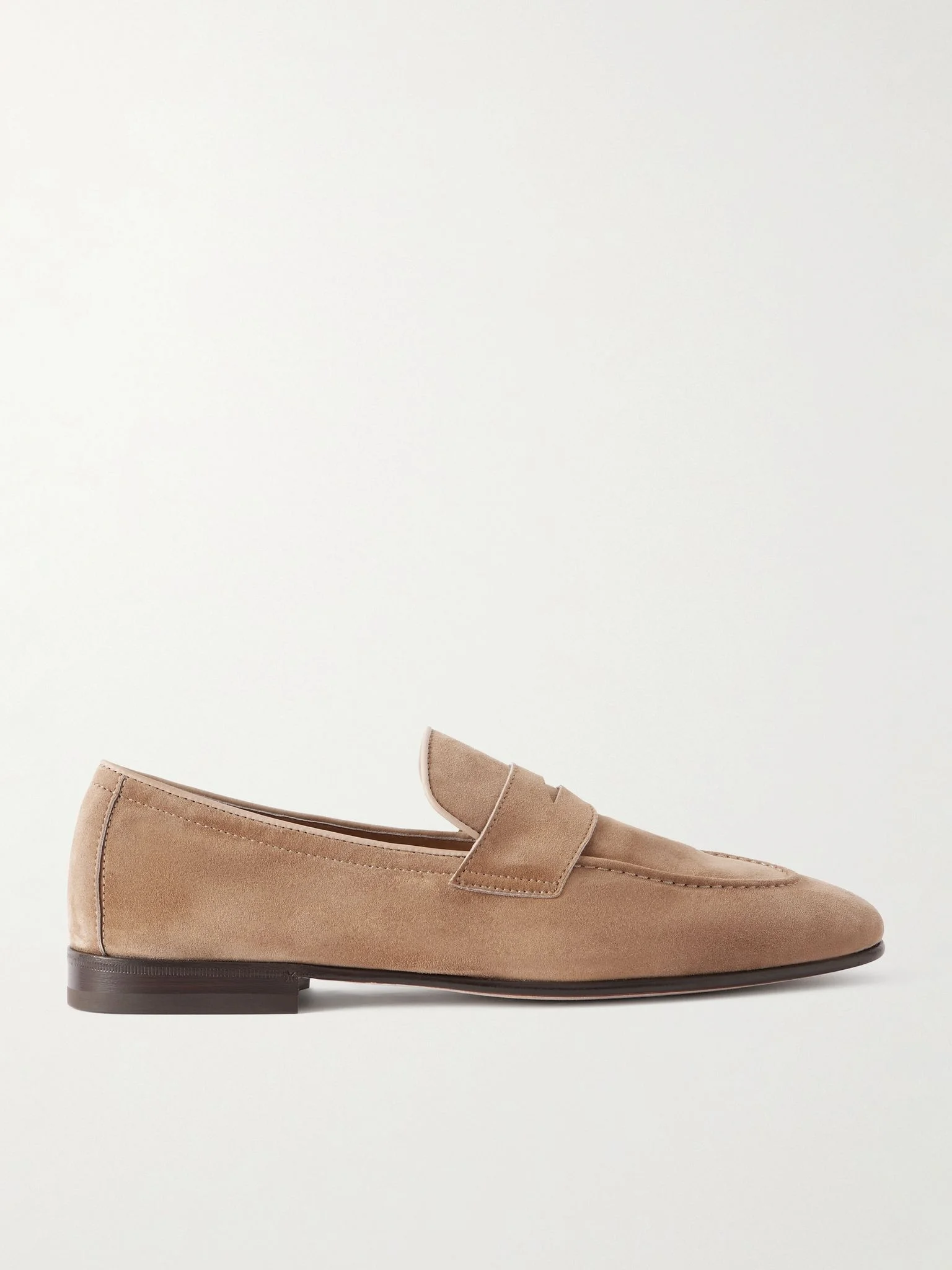 Suede Loafers Beige - 1