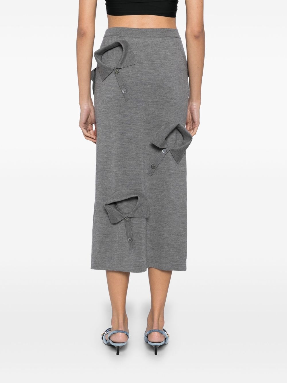 multi-collar skirt - 4