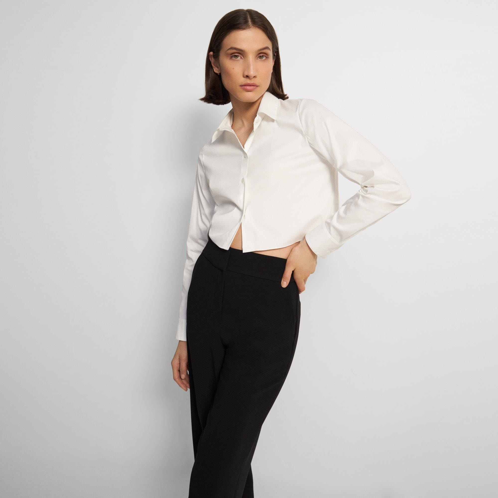 Cropped Shirt in Good Cotton - 2