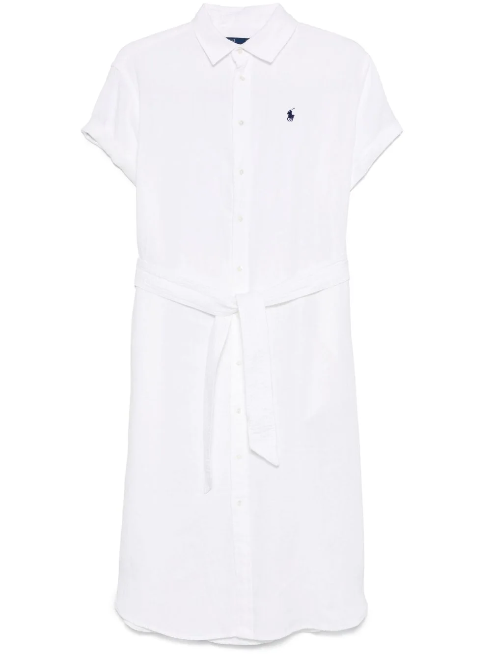 belted midi dress - 1