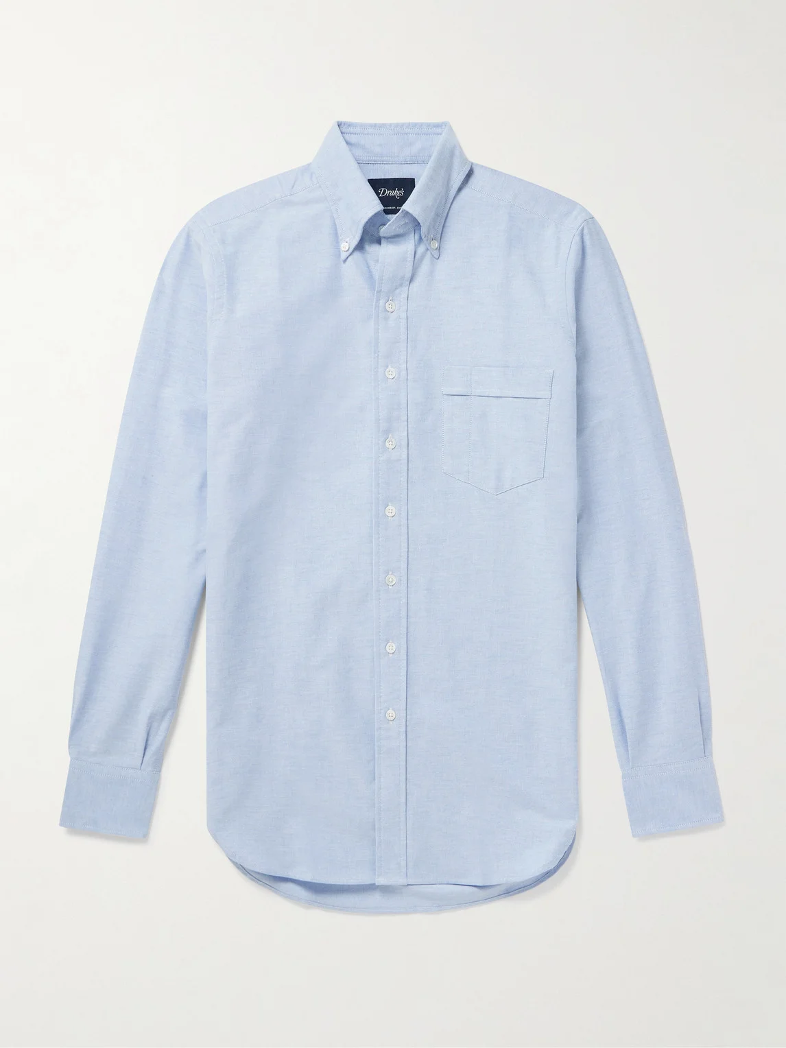 Button-Down Collar Cotton Oxford Shirt - 1