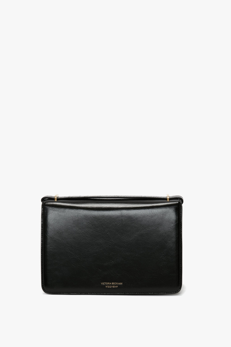 Victoria Beckham 202 Crossbody Bag In Black Distressed Leather outlook