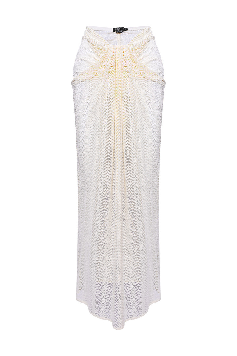 PatBO WAVE MESH MAXI SKIRT outlook