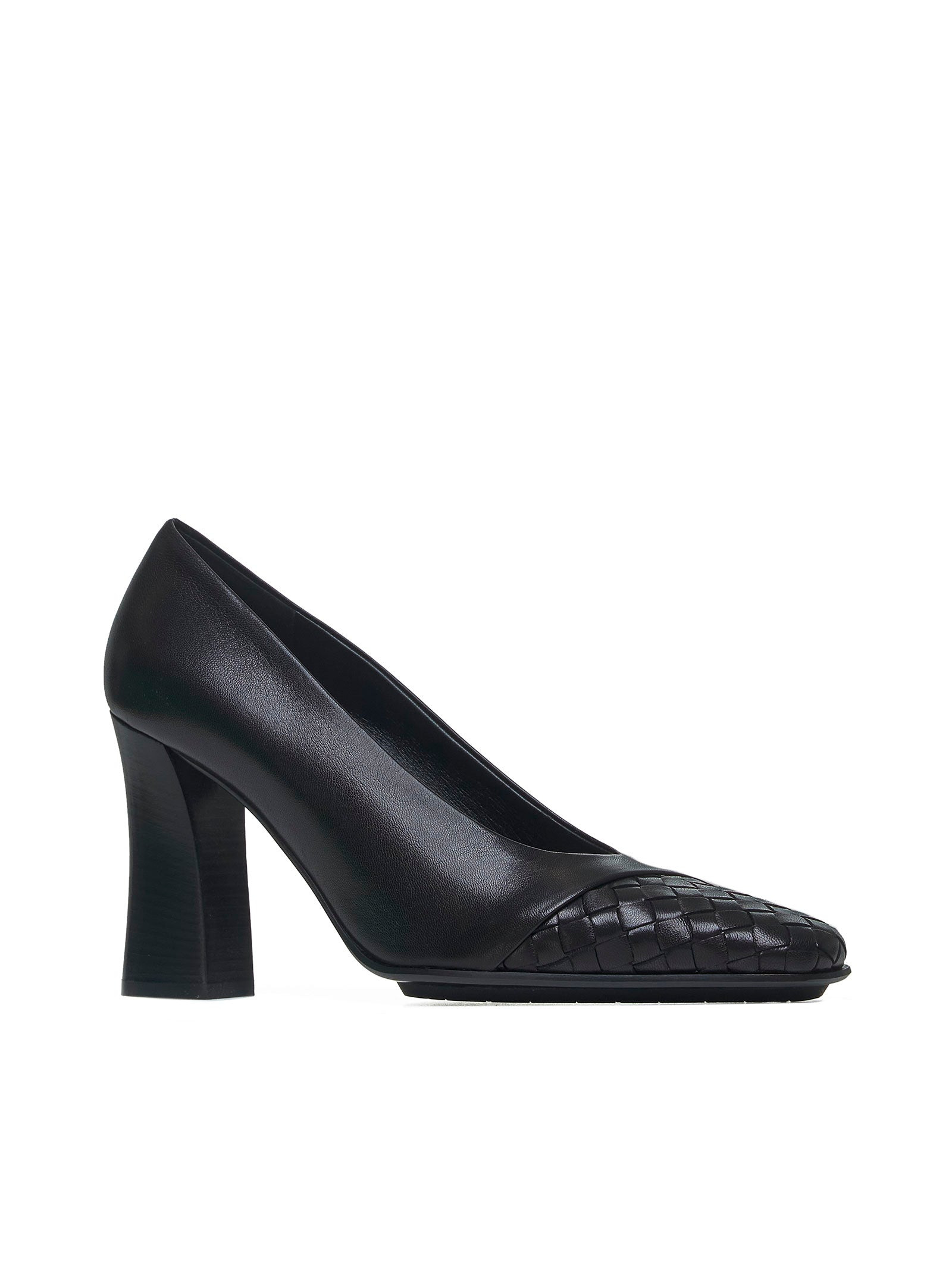 Bottega Veneta Women Step Leather Pumps - 2
