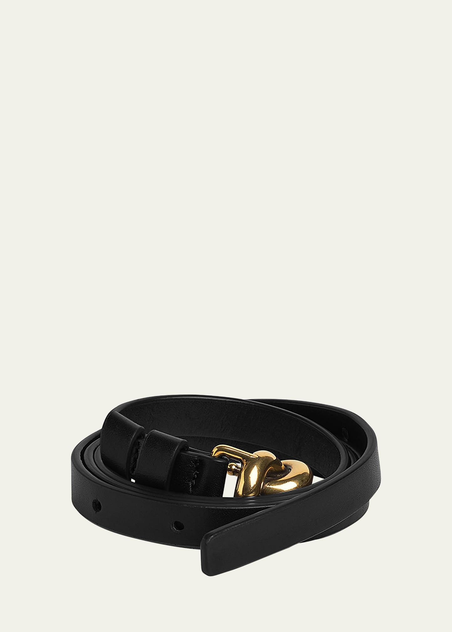 Knot Buckle Leather Belt - 3