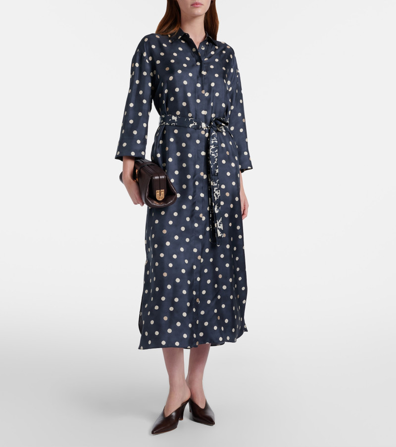 'S Max Mara Leva polka-dot silk twill shirt dress outlook