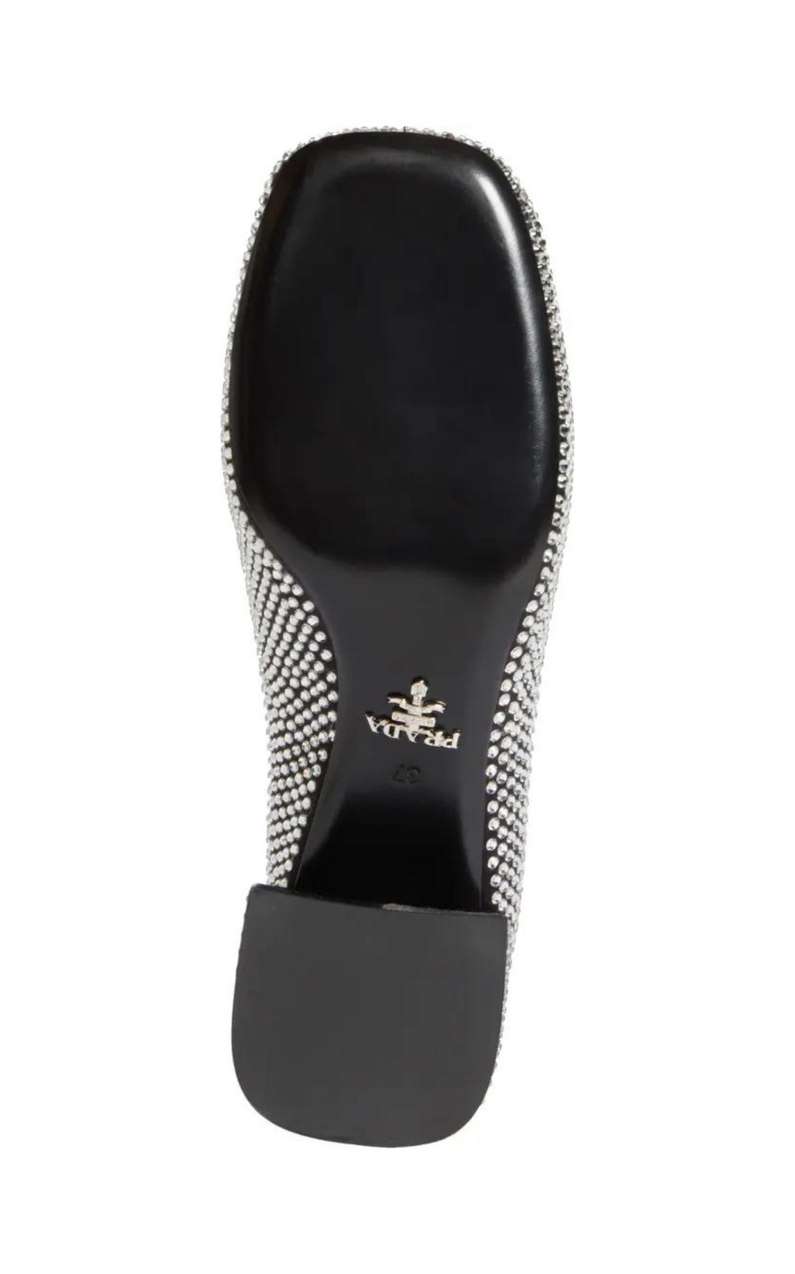 Crystal-embellished Logo-plaque Loafers - 7