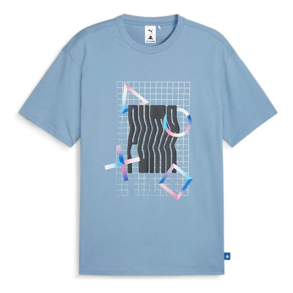 PUMA x PlayStation Graphic T-shirt 'Zen Blue' 624694-20 - 1