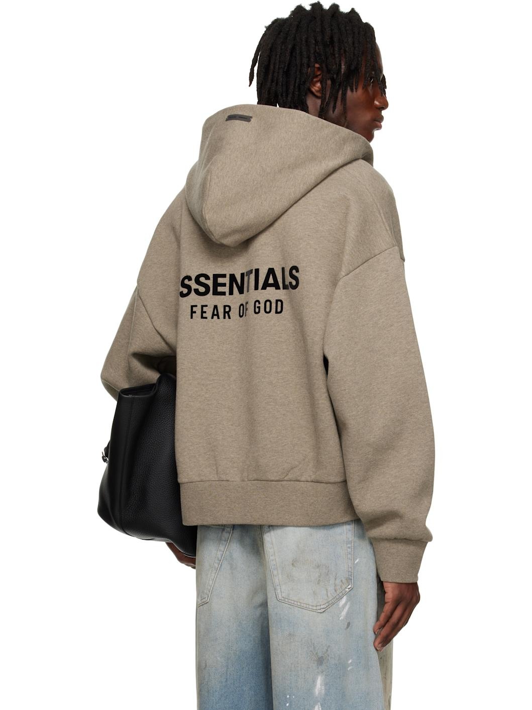 Gray Classic Full Zip-Up Hoodie - 4