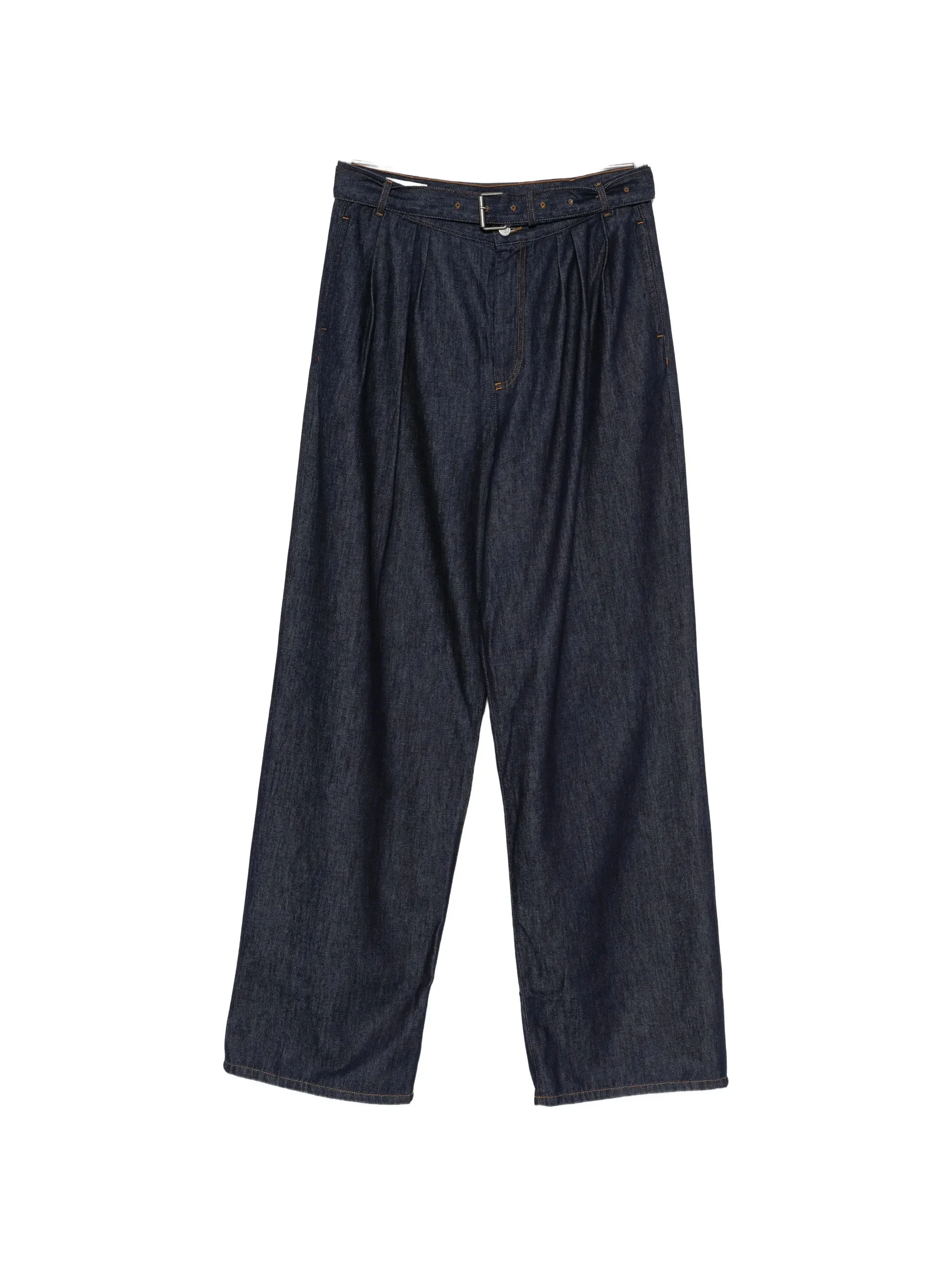 Dries Van Noten Preaches Belted Pleated Jeans - 1