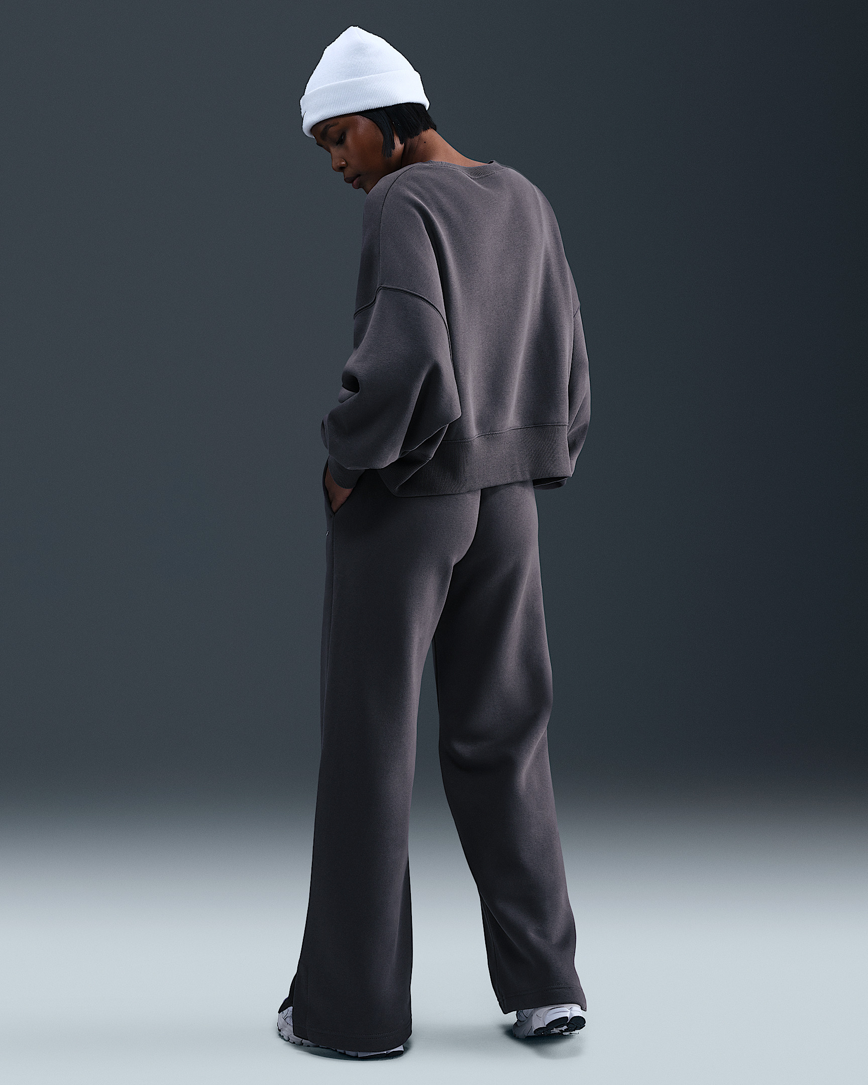 Nike Sportswear Phoenix Fleece Women's High-Waisted Wide-Leg Pants - 4