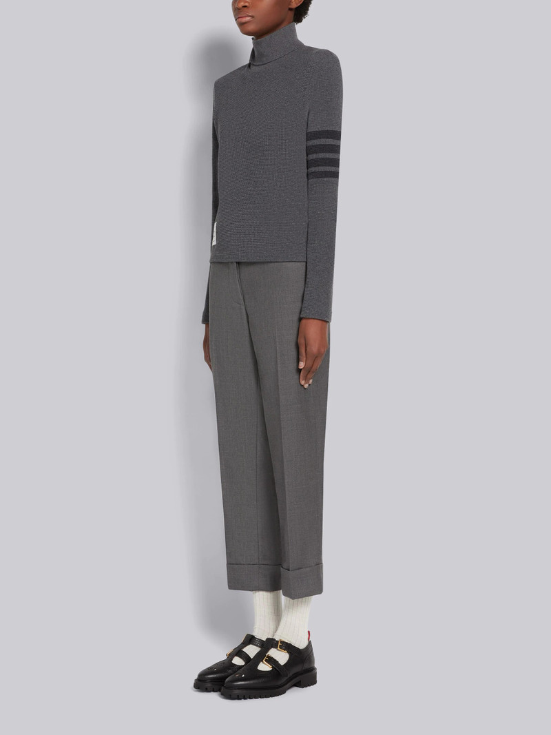 Black Pebble Grain Leather Commando Sole 2-strap Brass Buckle Thom John 6