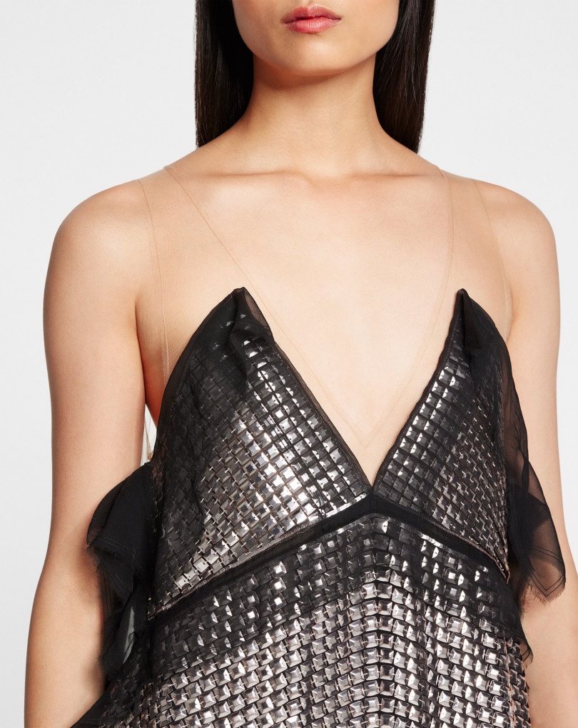 EMBROIDERED TOP WITH THIN STRAPS - 4