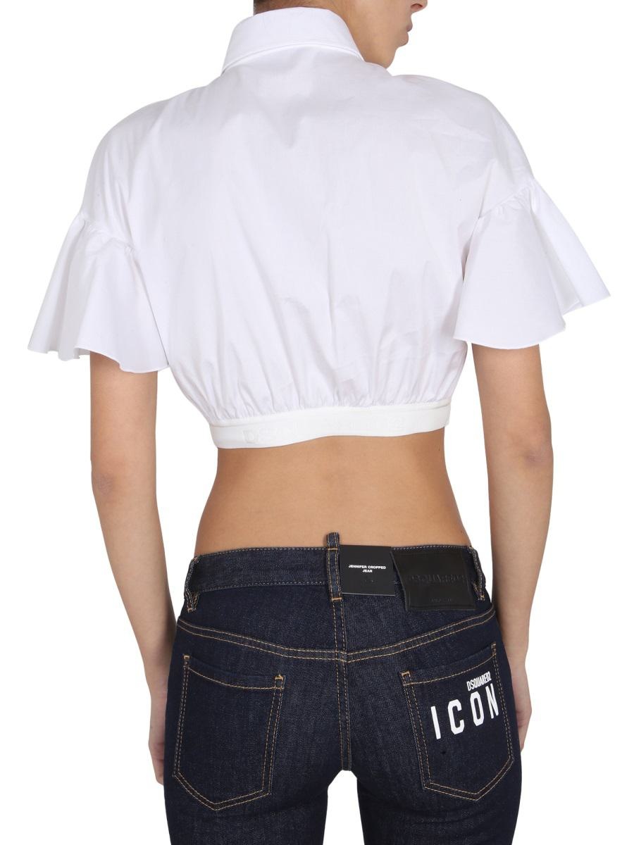 DSQUARED2 CROPPED SHIRT - 4