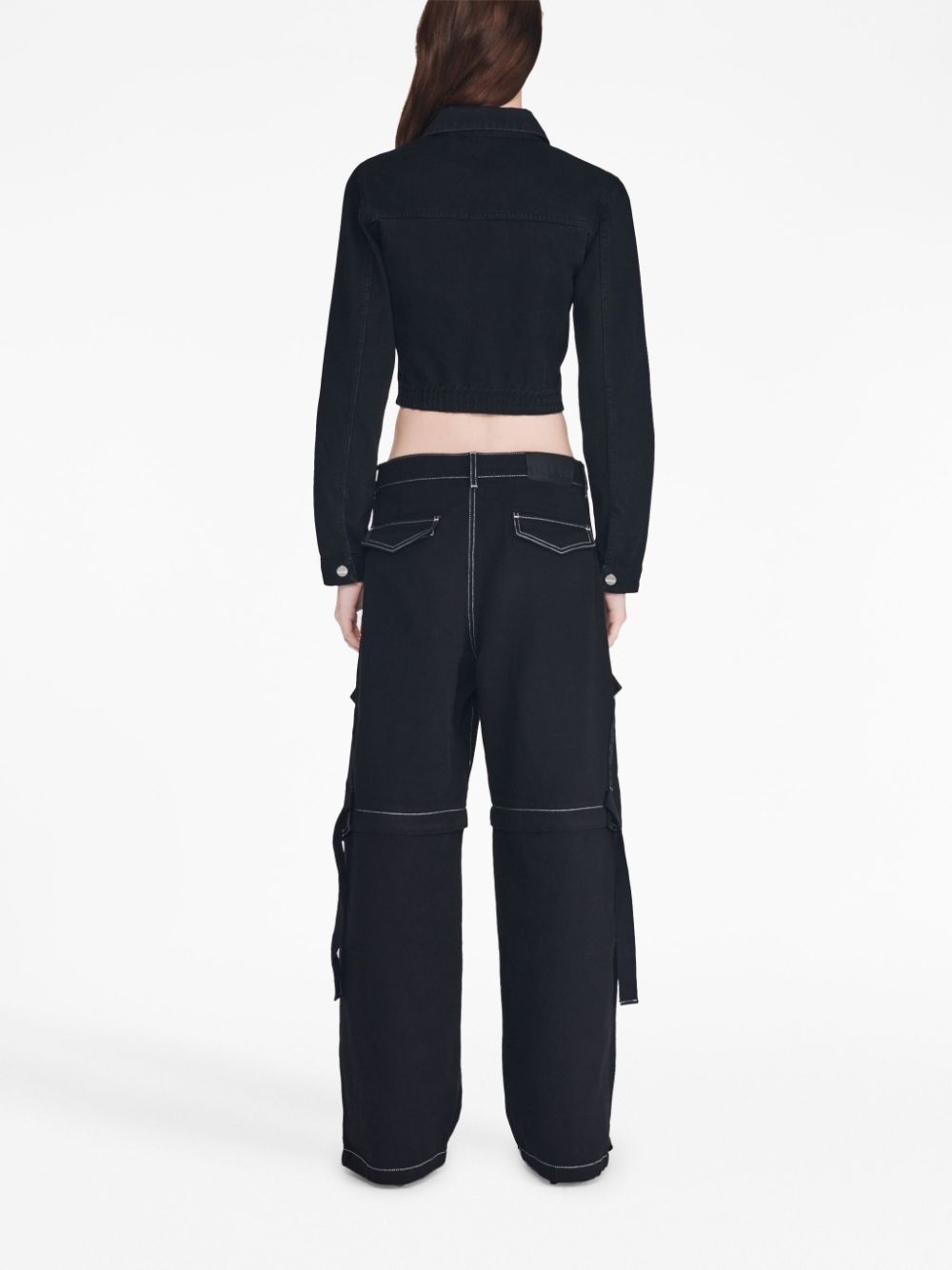 logo-patch detachable-leg jeans - 6
