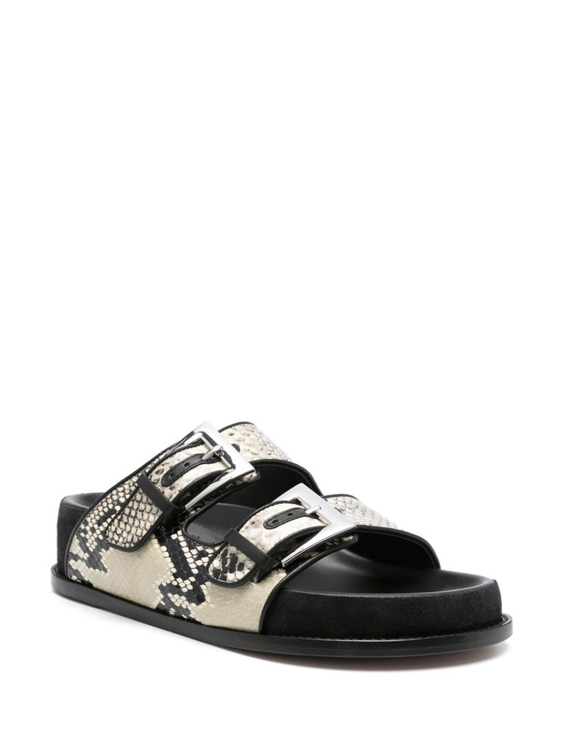 PARIS TEXAS snakeskin sandals outlook