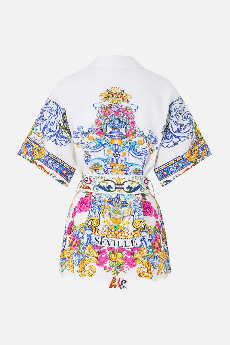 CAMILLA DOUBLE BREASTED SHORT SLEEVE JACKET outlook