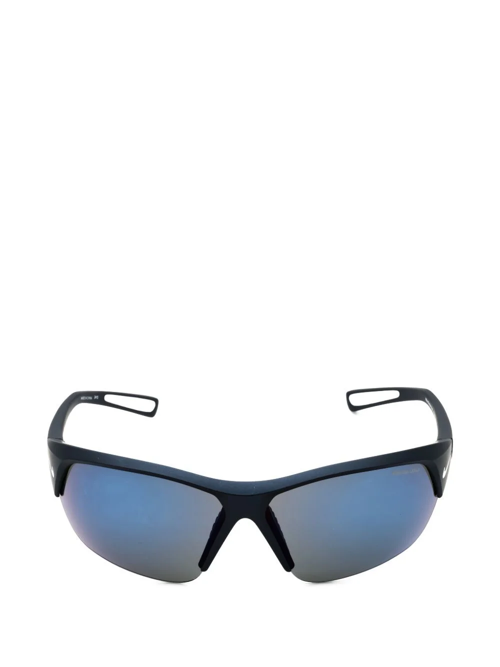 shield-frame semi-rim sunglasses - 1