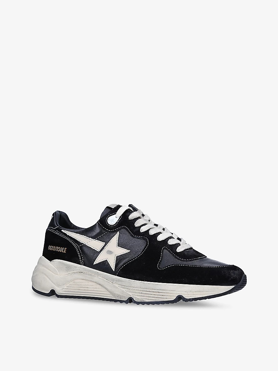 Pure Star star-embroidered suede low-top trainers - 3