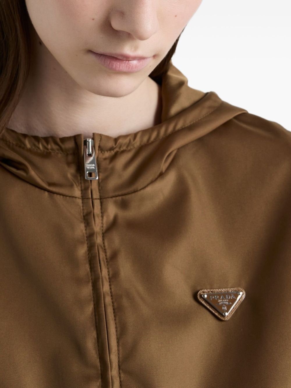 logo patch hooded jacket - 5