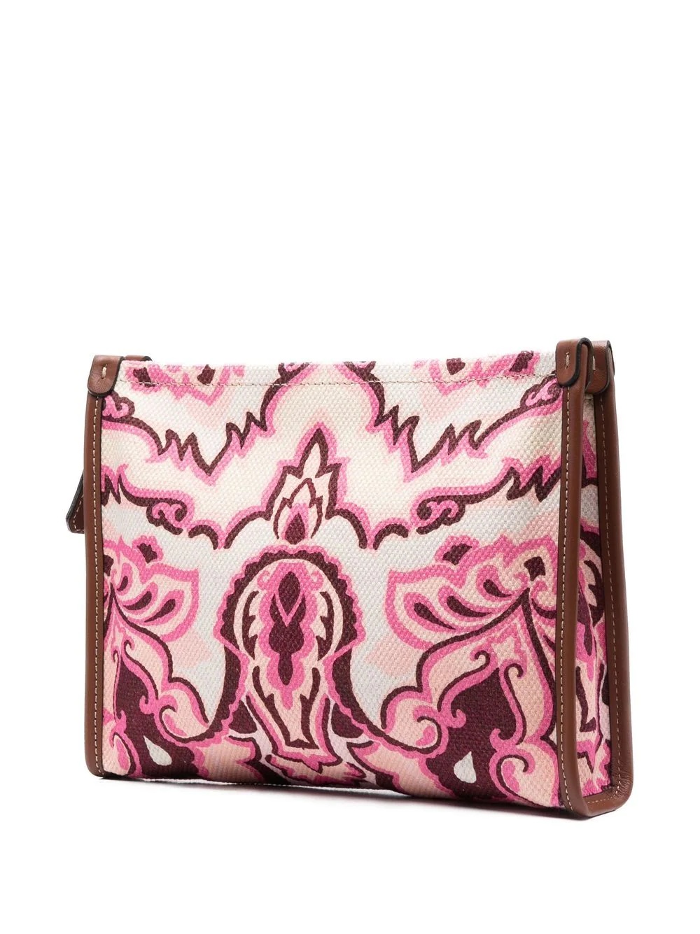 paisley-print logo clutch bag - 3