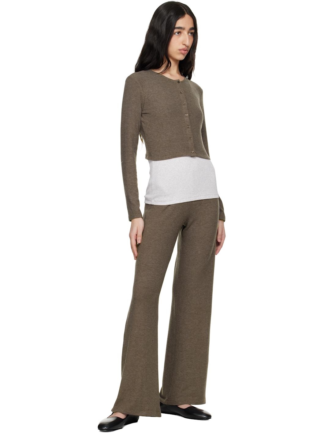 Brown Lauren Crop II Cardigan - 4
