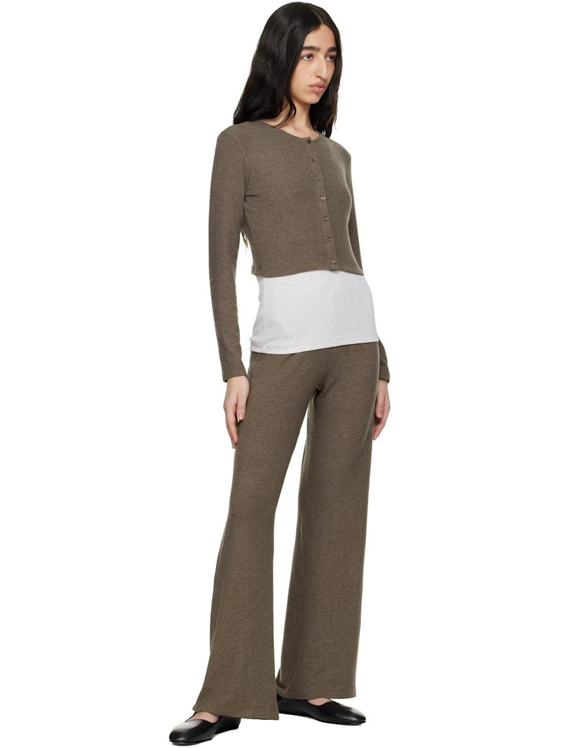 LESET Brown Lauren Crop II Cardigan outlook