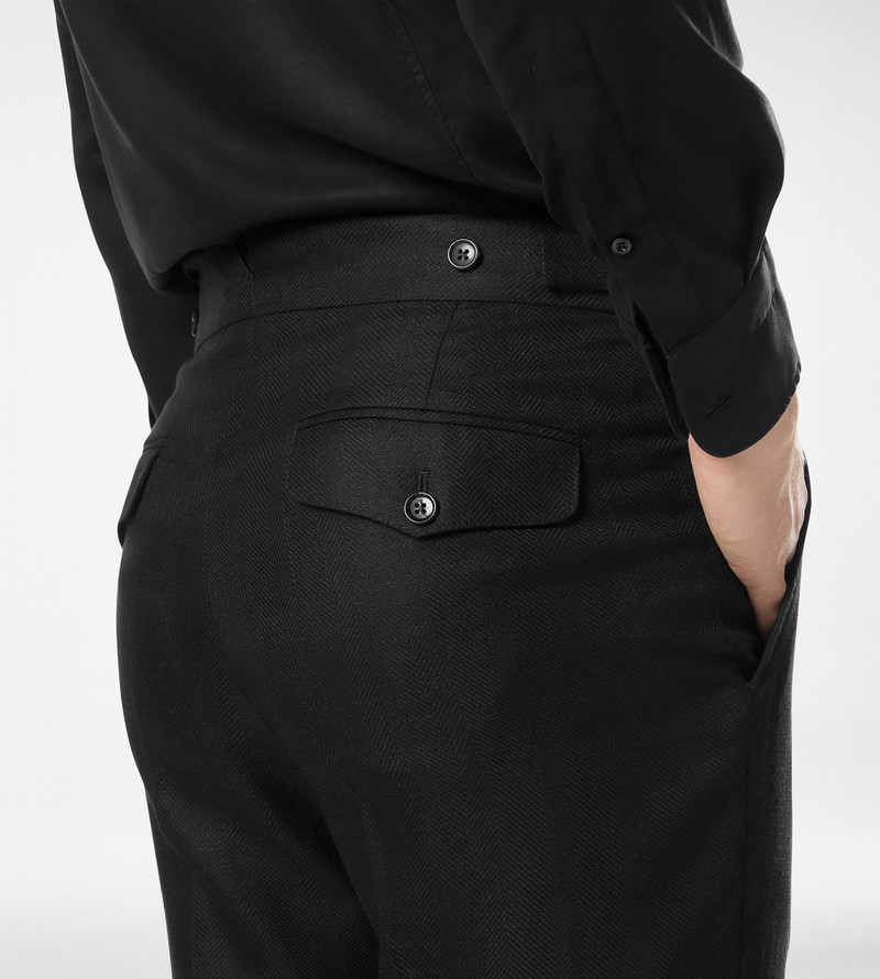 TOM FORD WOOL SILK LINEN SHARKSKIN PANT outlook