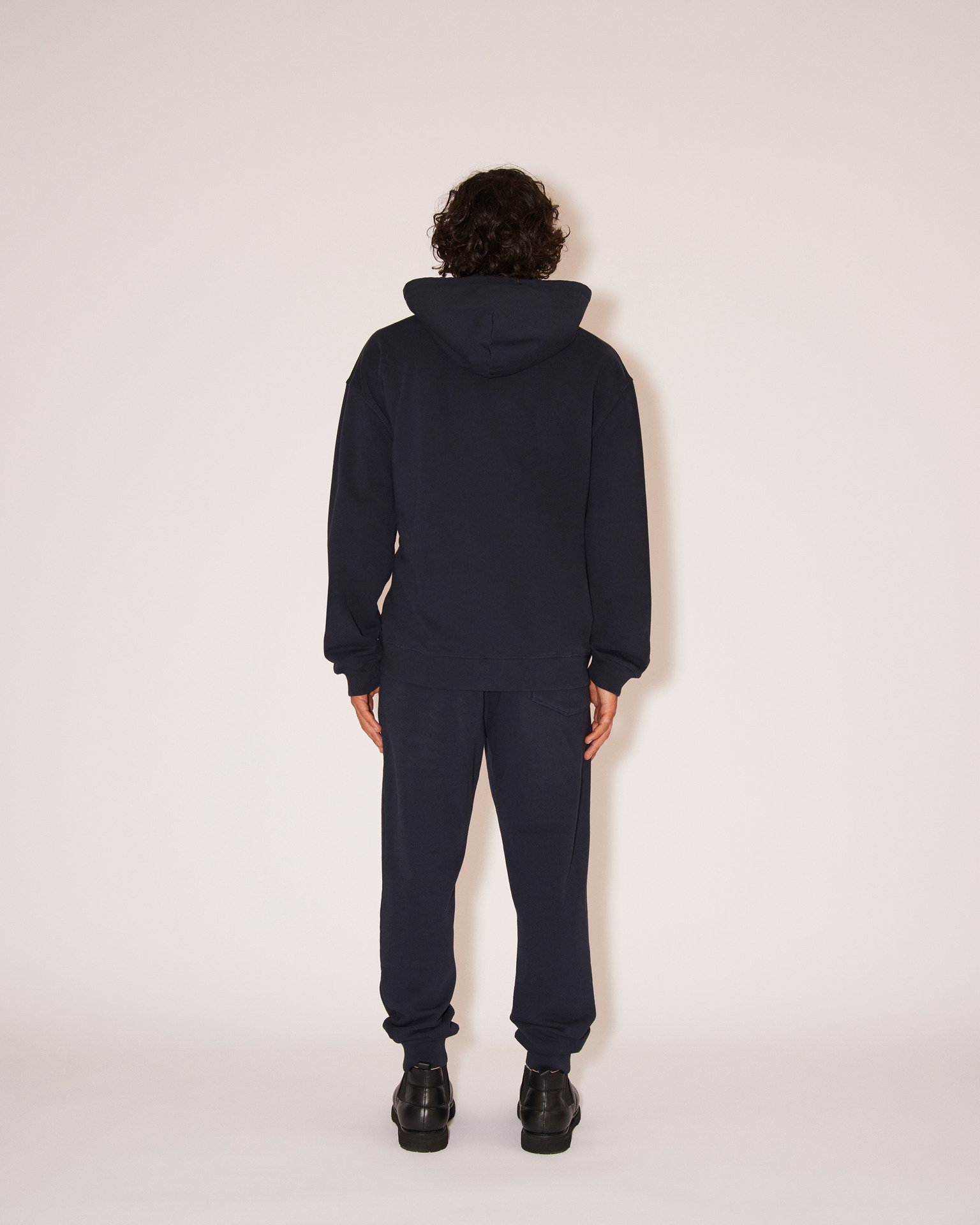SHAY - Fleece relaxed fit sweatpants - Navy - 7