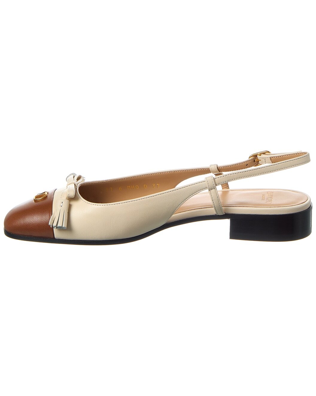 Valentino Valet Du Roi Leather Slingback Ballerina Flat - 2