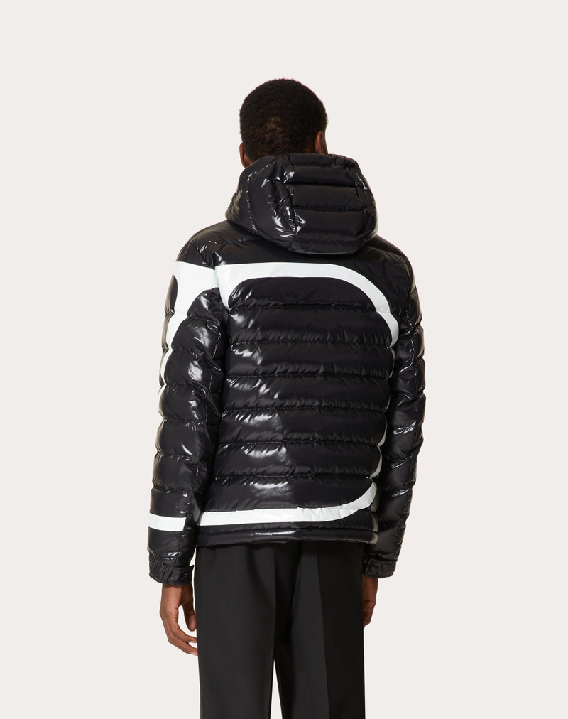 NYLON PUFFER JACKET WITH VLOGO SIGNATURE PRINT 4