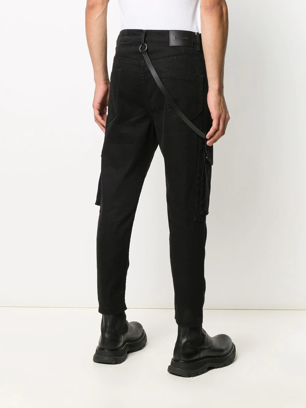 cropped cargo trousers  - 4