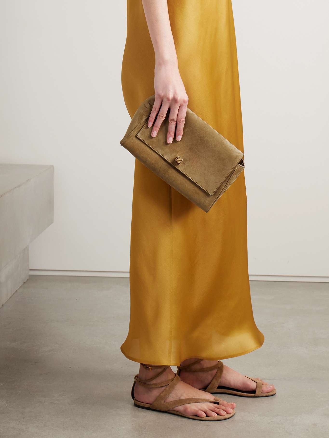 Audrey suede shoulder bag Tan - 2